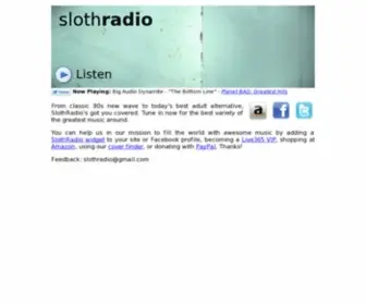 Slothradio.com(SlothRadio) Screenshot