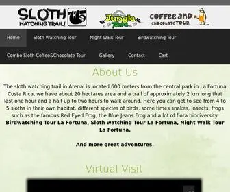 Slothwatchingtrail.com(Sloth Watching Trail have an area of about 9 hectares and a path of approximately 2 km) Screenshot