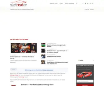 Slotnerd.de(Carrera Slotcar und Autorennbahn News) Screenshot