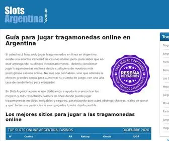 Slotsargentina.com.ar(Tragamonedas online en Argentina) Screenshot