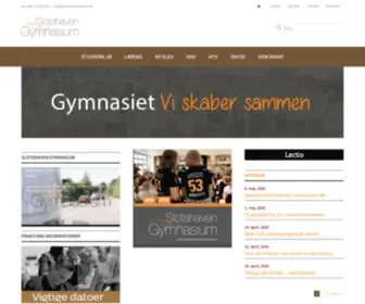 Slotshaven.dk(Velkommen til Slotshaven Gymnasium) Screenshot