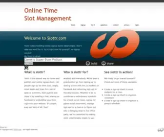 Slottr.com(Time Slot Management Made Easy) Screenshot