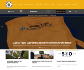 Sloughtownfc.net(The Official website of Slough Town FC) Screenshot