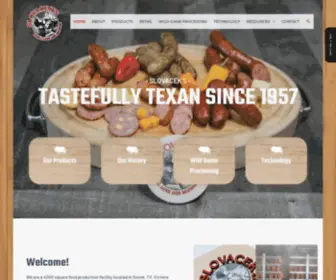 Slovacek.com(Slovacek's Sausage & Wild Game Processing) Screenshot