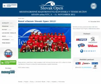 Slovakopen2012.sk(Slovak Open) Screenshot