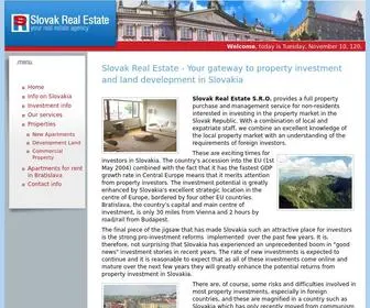 Slovakrealestate.sk(Slovakrealestate) Screenshot