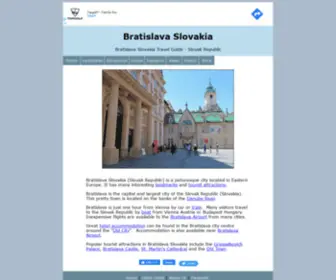 Slovakrepublic.ca(Slovak Republic Tourist Information) Screenshot