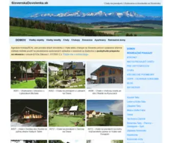 Slovenskadovolenka.sk(Chaty na prenájom) Screenshot