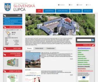 Slovenskalupca.sk(Oficiálne stránky obce Slovenská Ľupča) Screenshot