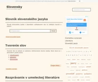 Slovensky.eu(Slovník slovenského jazyka) Screenshot