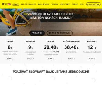 Slovnaftbajk.sk(Slovnaft BAjk) Screenshot