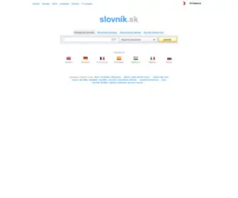 Slovnik.sk(Obojstranné preklady v siedmich svetových jazykoch) Screenshot