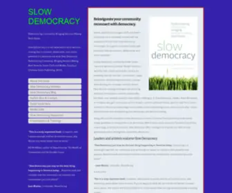 Slowdemocracy.org(Slow Democracy) Screenshot