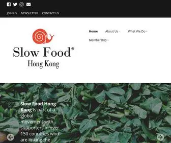 Slowfood.com.hk(Good, clean, fair food for all) Screenshot