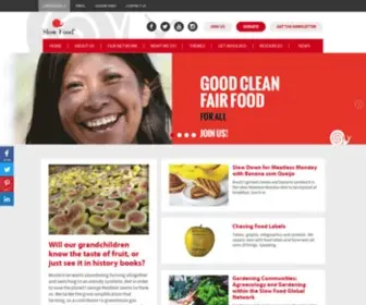 Slowfood.com(Slow Food) Screenshot