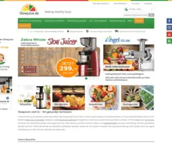 Slowjuice.de(Slow Juicer Online Shop) Screenshot