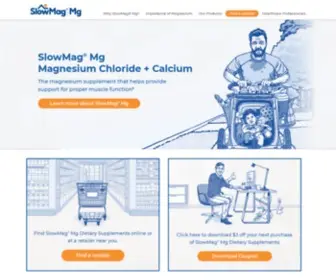 Slowmag.com(SlowMag® Mg Magnesium Chloride) Screenshot