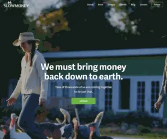 Slowmoneyalliance.org(Building local food systems) Screenshot