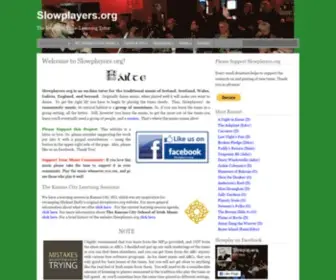 Slowplayers.org(Irish Music) Screenshot