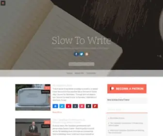 Slowtowrite.com(Slow To Write) Screenshot