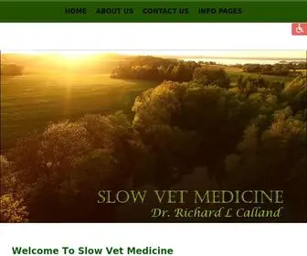 SlowVetmed.com(Slow Vet Medicine) Screenshot