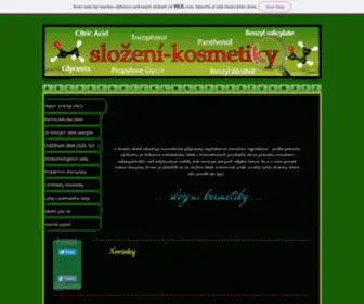 Slozeni-Kosmetiky.cz(Složení kosmetiky) Screenshot