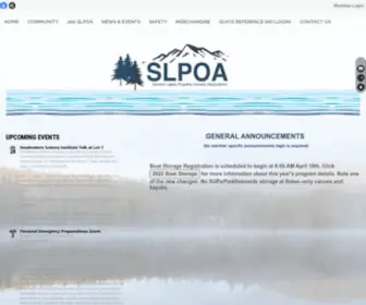 Slpoa.com(Serene Lakes Property Owners Association) Screenshot