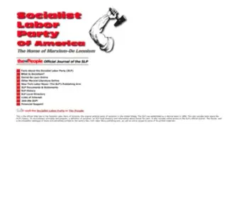 SLP.org(Socialist Labor Party of America) Screenshot