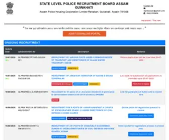 SLPrbassam.in(STATE LEVEL POLICE RECRUITMENT BOARD) Screenshot