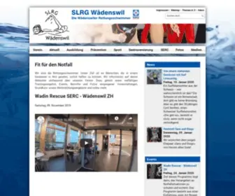 SLRgwaedenswil.ch(SLRG Wädenswil) Screenshot