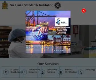 Slsi.lk(Sri Lanka Standards Institute) Screenshot