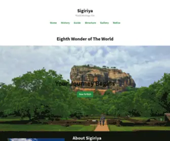 Slsigiriya.com(One Knows That Sigiriya Is The Eighth Wonder Of The World) Screenshot