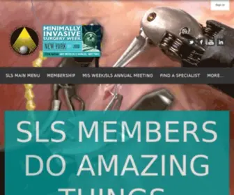 SLS.org(Society of Laparoscopic & Robotic Surgeons) Screenshot