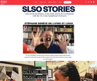 Slsostories.org(Louis Symphony Orchestra) Screenshot