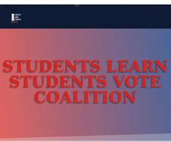 SLSvcoalition.org(Students Learn Students Vote Coalition) Screenshot