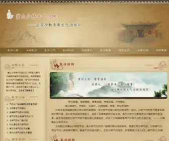SLSZS.org(嵩山少林寺气功院) Screenshot