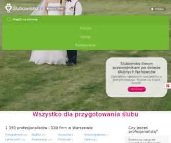 Slubowisko.pl(Wesele w mieście Warszawie na portalu Ślubowisko) Screenshot