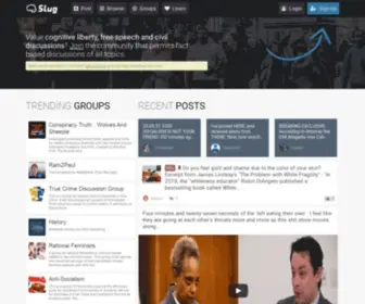 Slug.com(Free speech) Screenshot