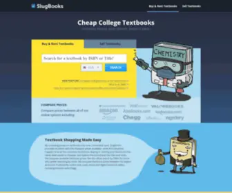 Slugbooks.com(Cheap textbooks for college) Screenshot