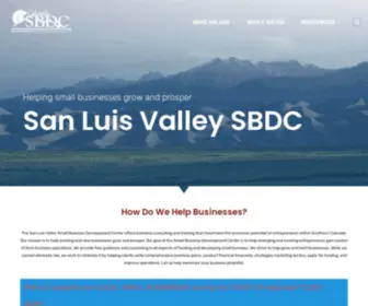 SLV-SBDC.com(San Luis Valley Small Business Development Center) Screenshot