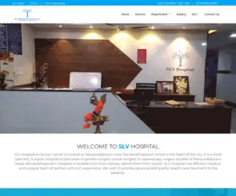 SLvhospital.com(SLV Hospital & Cancer Centre) Screenshot