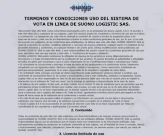 Slvotaenlinea.com(Terminos y condiciones del servicio) Screenshot