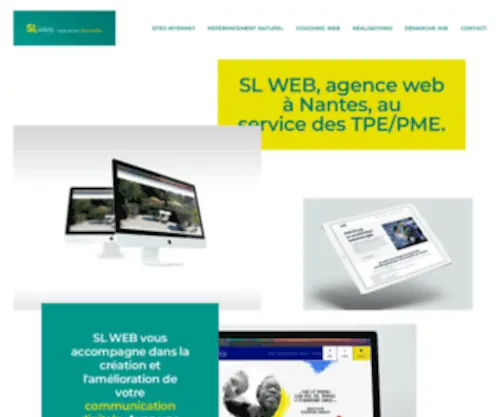 Slweb.fr(SL Web accompagne les TPE et les PME de Nantes et du Grand Ouest dans leur communication digitale) Screenshot