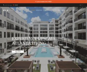 Slxapartments.com(SLX Atlanta) Screenshot