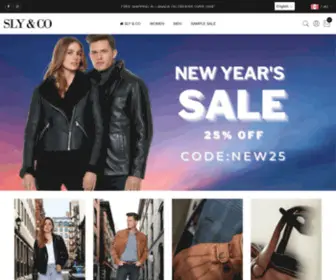 Slyandco.com(Sly & Co Leather Jacket) Screenshot