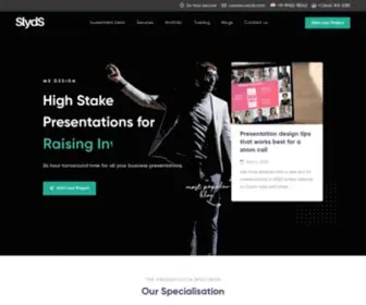 SLYDS.com(Presentation Design and Training Company) Screenshot