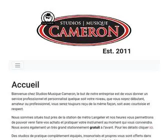 SM-Cameron.com(Musique Cameron) Screenshot
