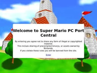 SM64PC.info(Super Mario 64 PC Port Central) Screenshot