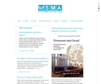 Sma-Norge.no(Senter mot antisemittisme) Screenshot