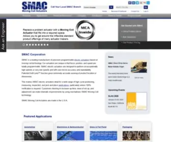 Smac-MCA.nl(SMAC Moving Coil Actuators) Screenshot